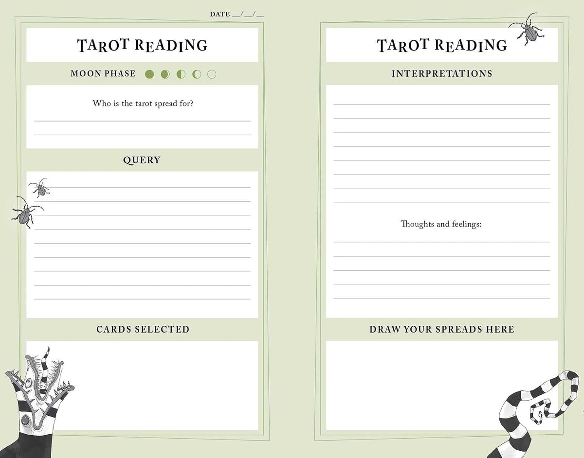 Beetlejuice Tarot Journal