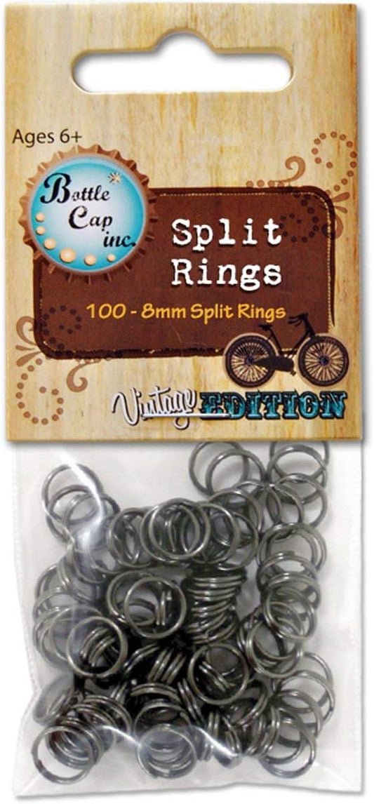 Split Rings Vintage 8 mm 100/pkg