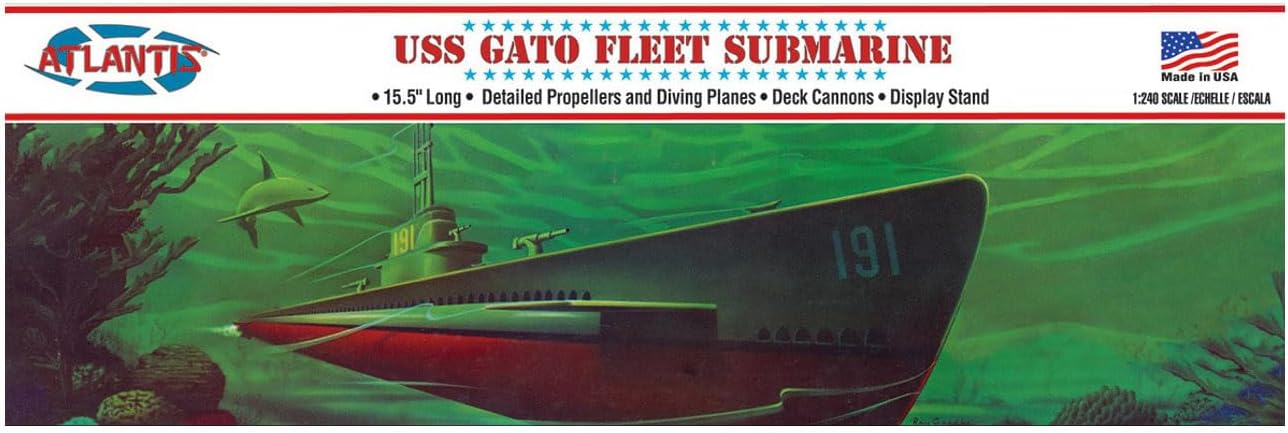 Atlantis USS Gato Fleet Submarine Model