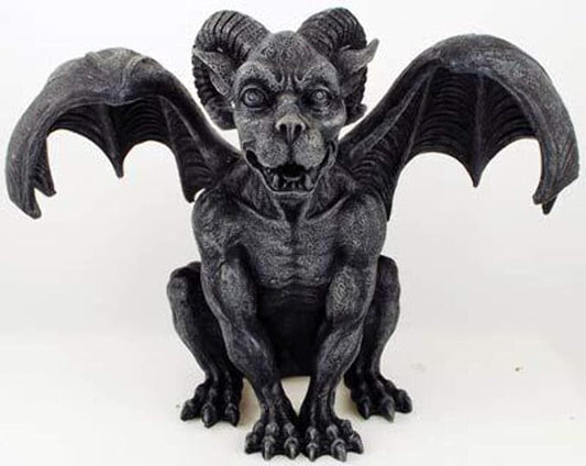 Ram Horned Gargoyle Statue