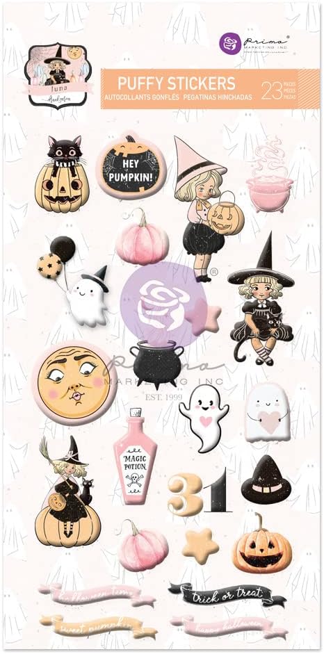 Prima : Luna Collection Puffy Stickers