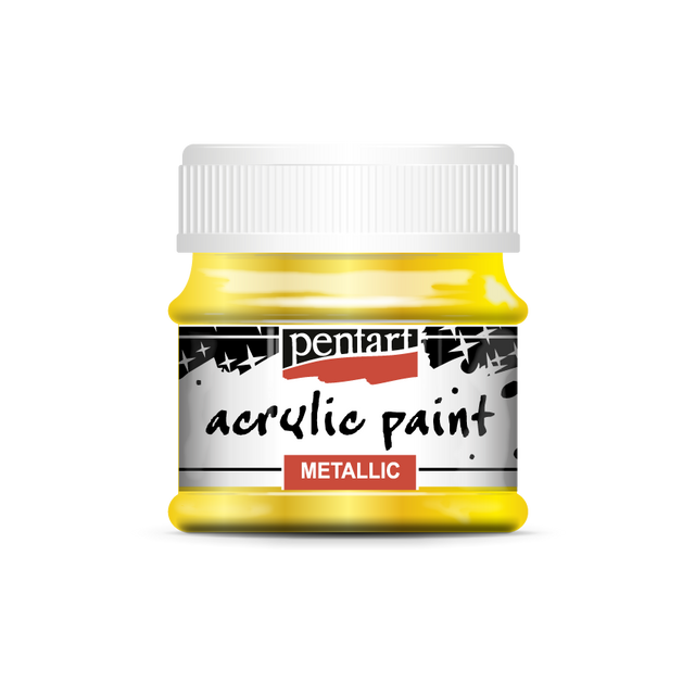 Pentart Metallic Acrylic Paints : Colour Variety 50ml