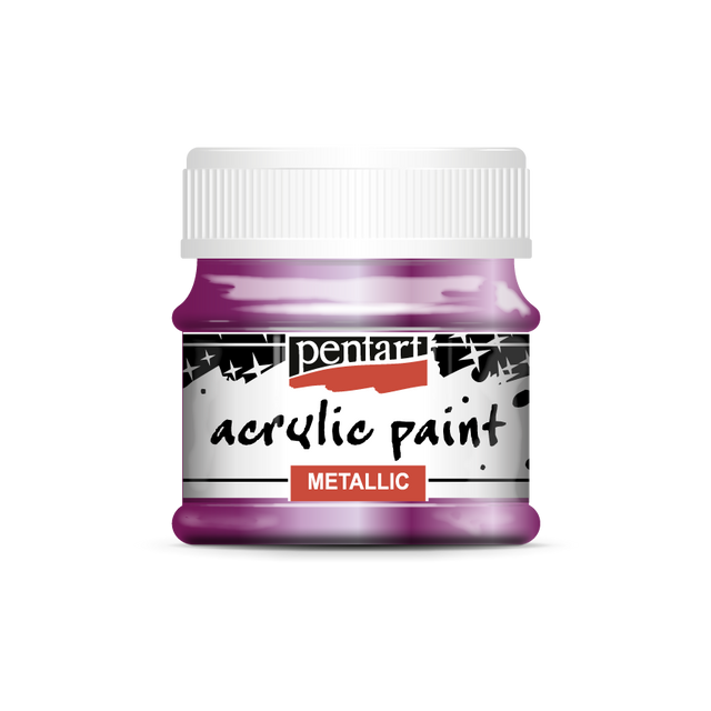 Pentart Metallic Acrylic Paints : Colour Variety 50ml