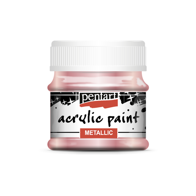 Pentart Metallic Acrylic Paints : Colour Variety 50ml