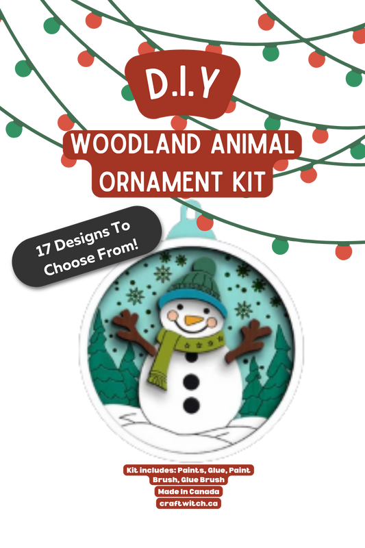 The Craft Witch - Snowman Winter Wonderland Ornament Kit