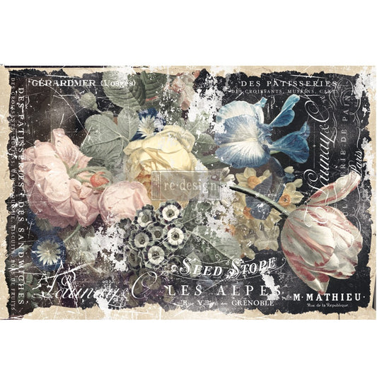 Re-Design With Prima® Decoupage Decor Tissue Paper - Bridgette - 19.5 x 30"