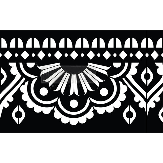 Re-Design With Prima® Stick & Style Stencil Roll - Mendhi Border 3 yd