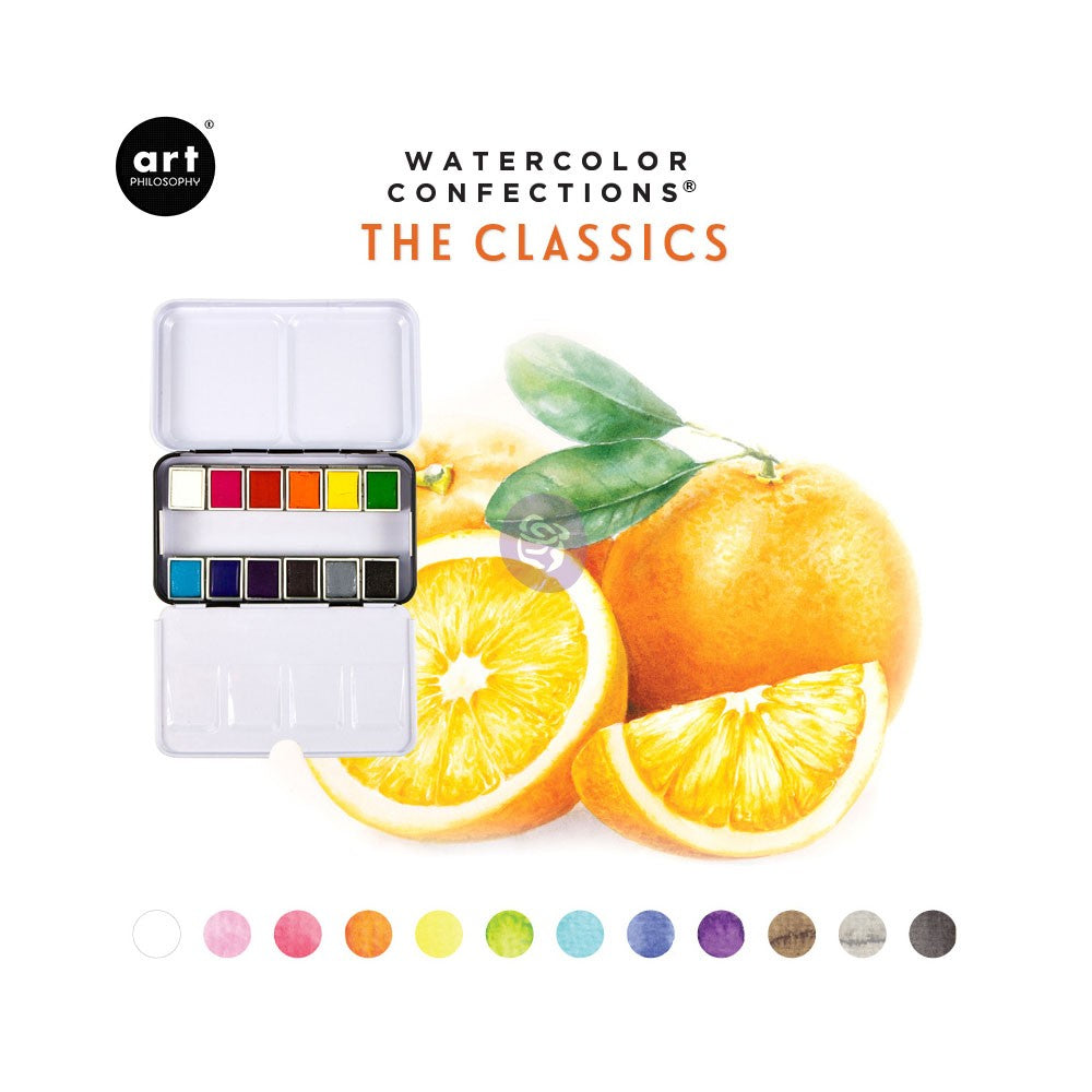 Art Philosophy : Watercolour Confections Pan Set - Colour Variety
