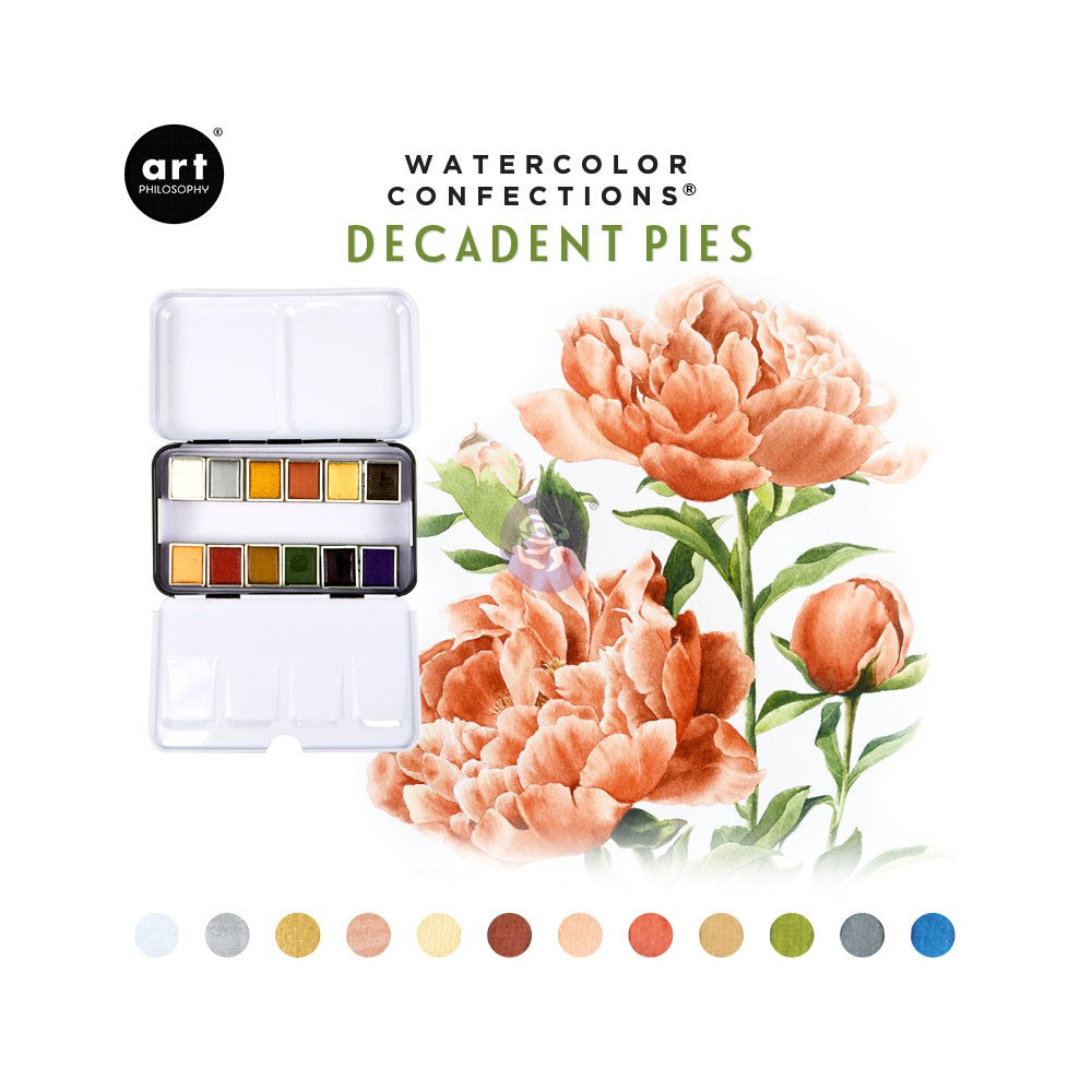 Art Philosophy : Watercolour Confections Pan Set - Colour Variety