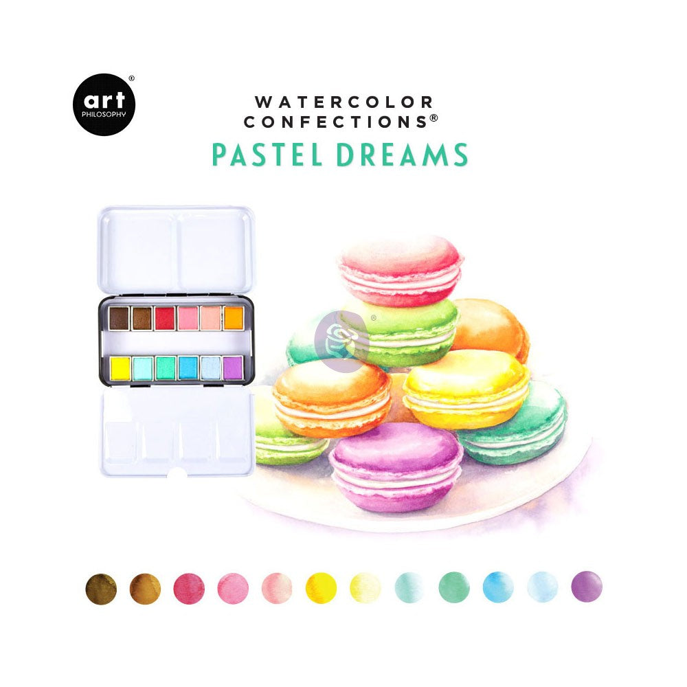 Art Philosophy : Watercolour Confections Pan Set - Colour Variety