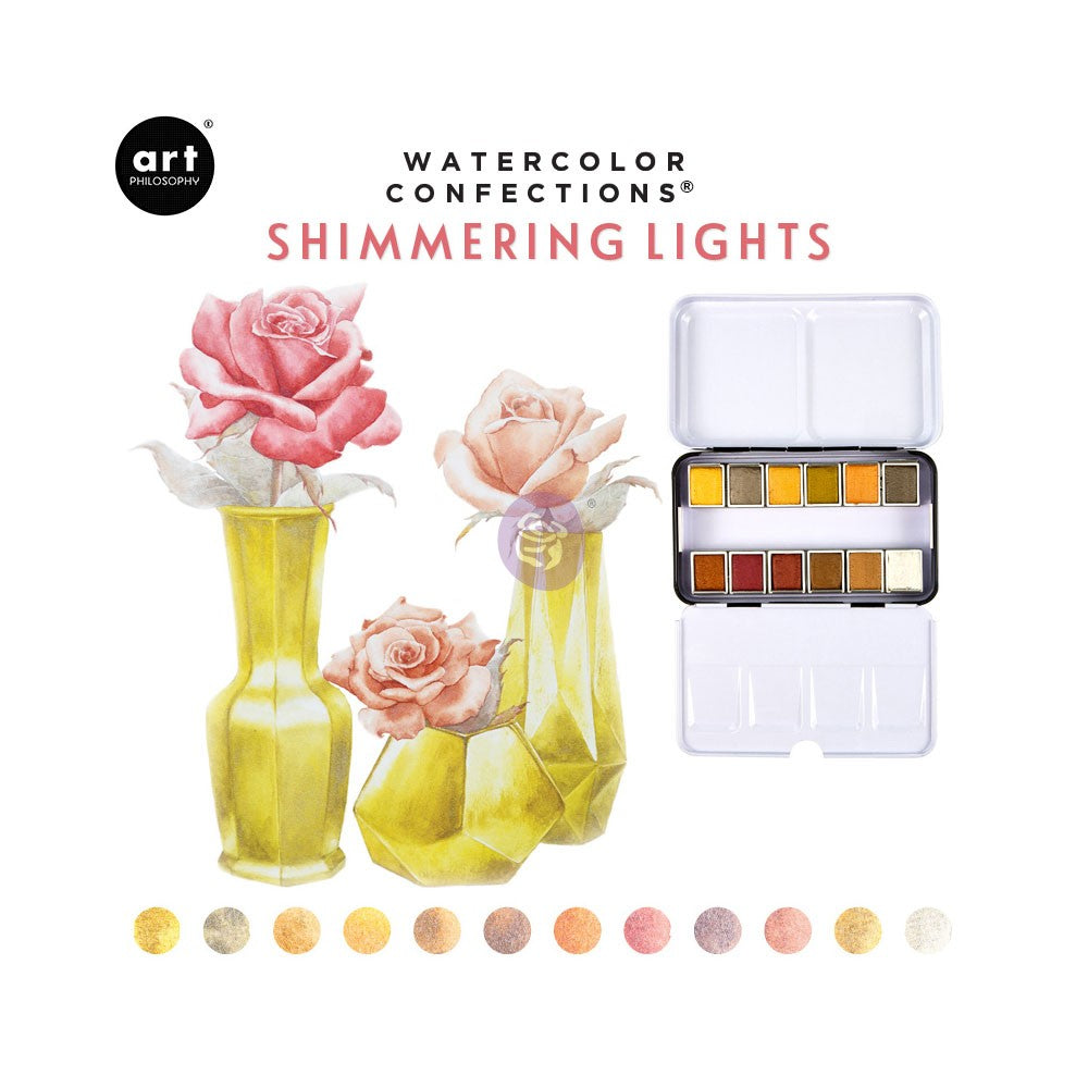 Art Philosophy : Watercolour Confections Pan Set - Colour Variety