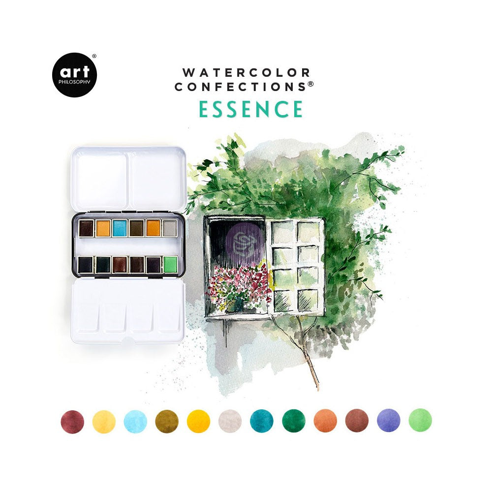 Art Philosophy : Watercolour Confections Pan Set - Colour Variety