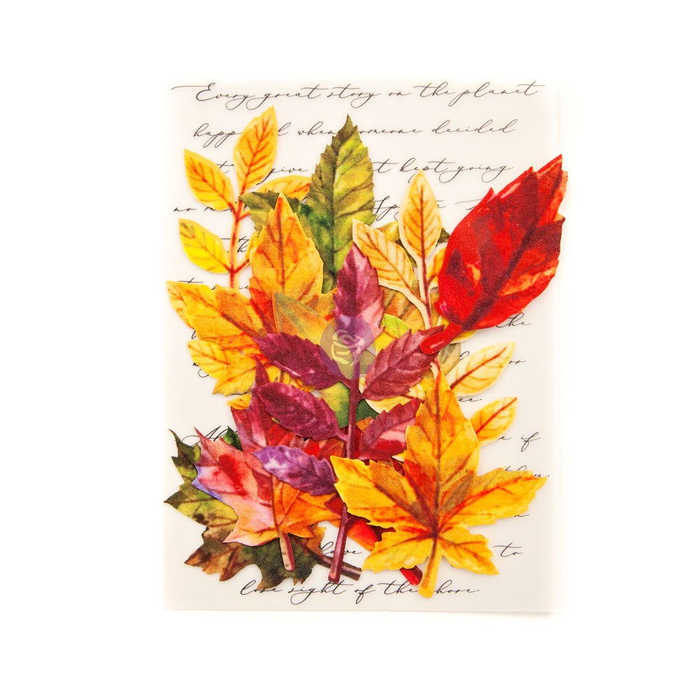 Prima Flowers Leaf Embellishments Fall Solstice