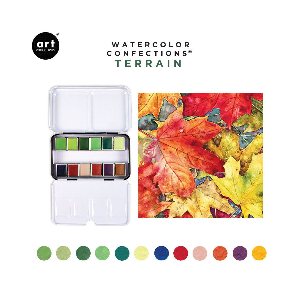 Art Philosophy : Watercolour Confections Pan Set - Colour Variety