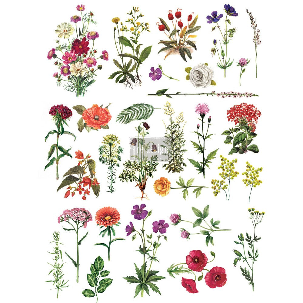 Re-Design With Prima® Decor Transfers - Floral Collection - 24x35"