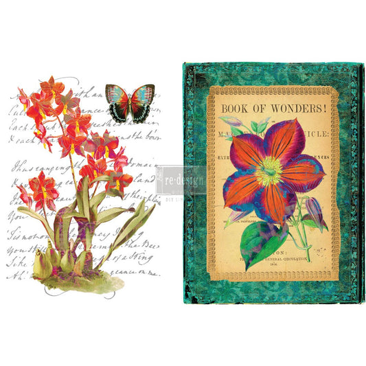 Re-Design With Prima® Decor Transfers - Wondrous Flora 22x32"