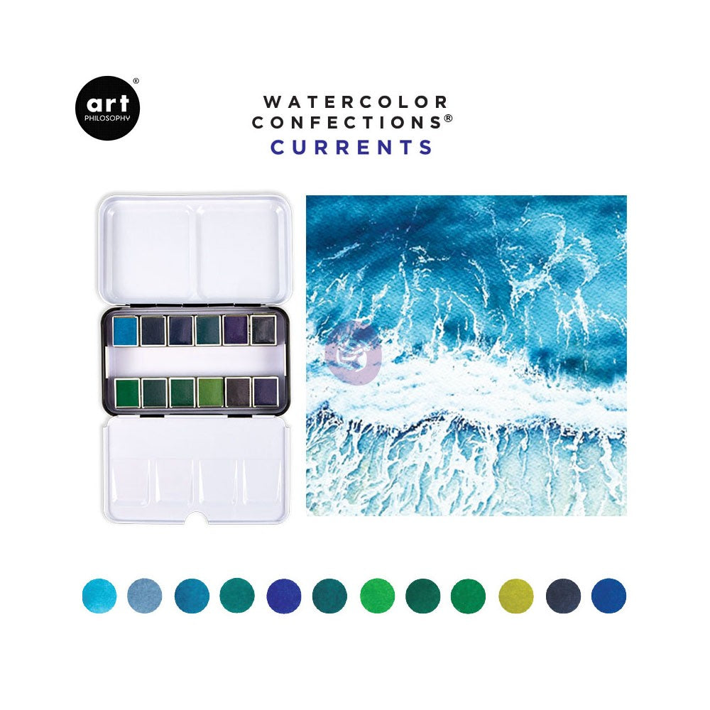 Art Philosophy : Watercolour Confections Pan Set - Colour Variety