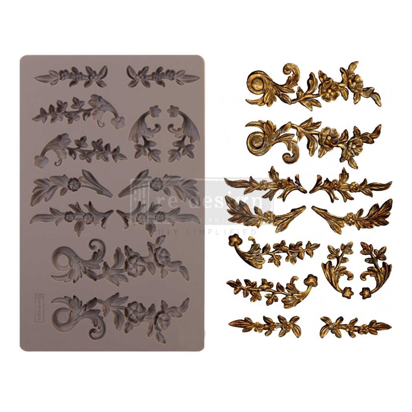 Re-Design With Prima® Decor Moulds - Delicate Flora - 5"x8", 8mm