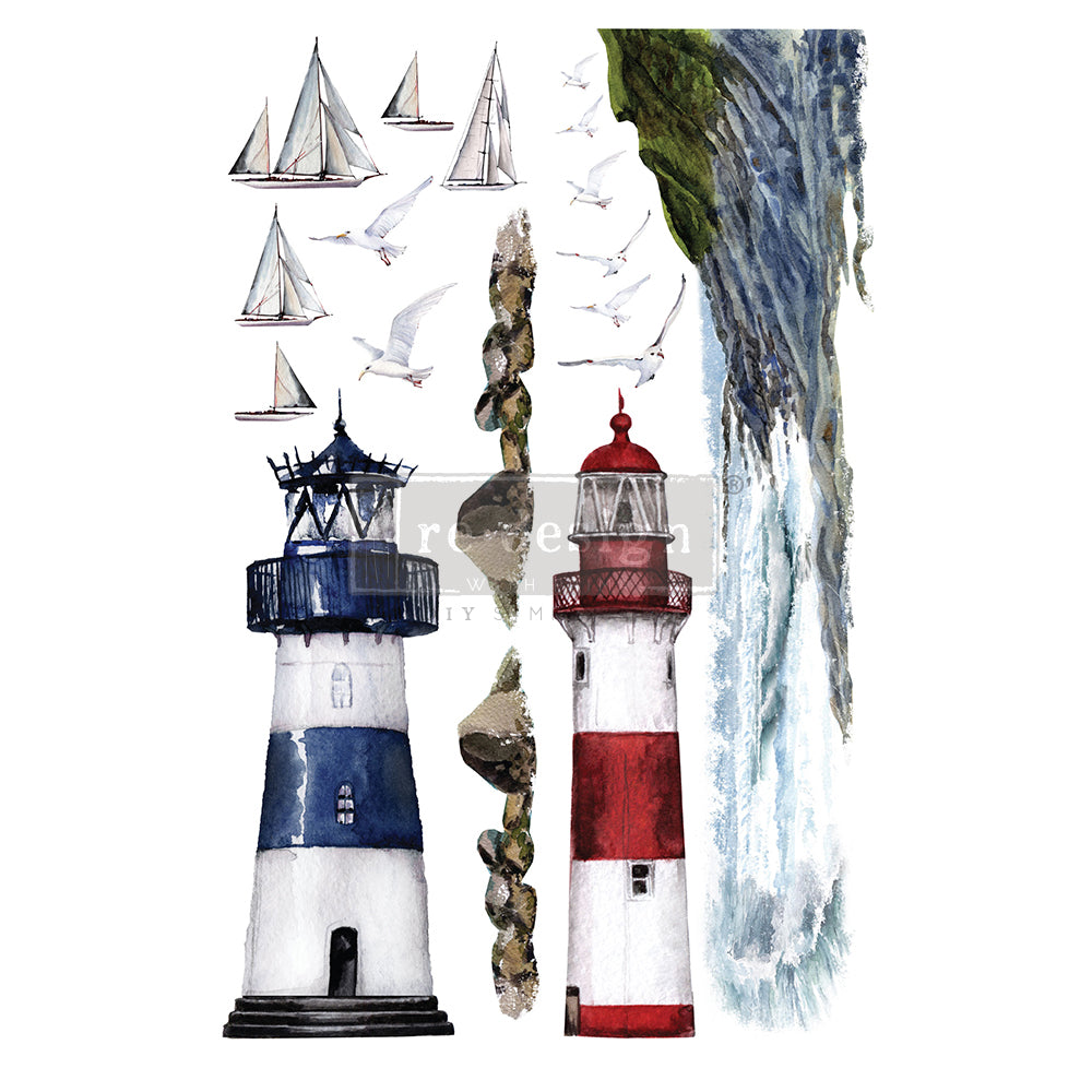 Re-Design With Prima® Decor Transfers - Lighthouse - 24x35"