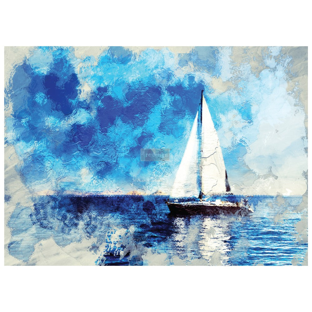 Re-Design With Prima® Decor Transfers - On A Voyage - 25.1x34.9