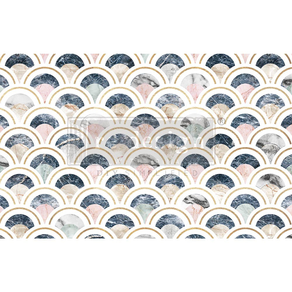 Redesign Marbled Scales Decoupage Tissue Paper