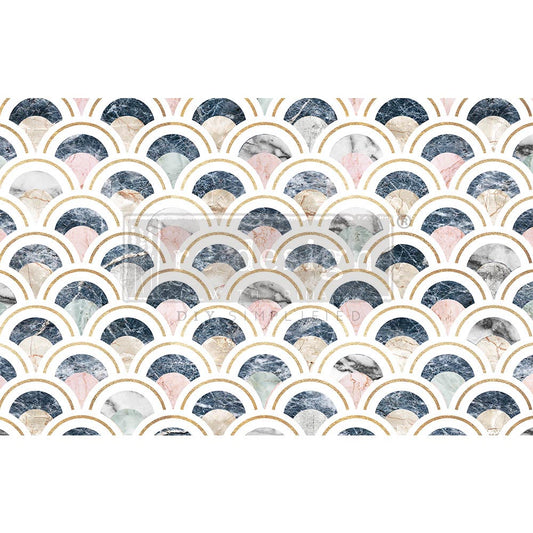 Redesign Marbled Scales Decoupage Tissue Paper