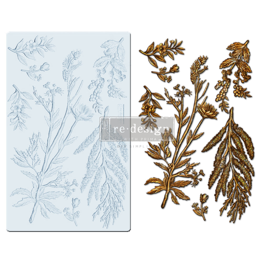 Re-Design With Prima® Decor Moulds - Herbology 5x8"