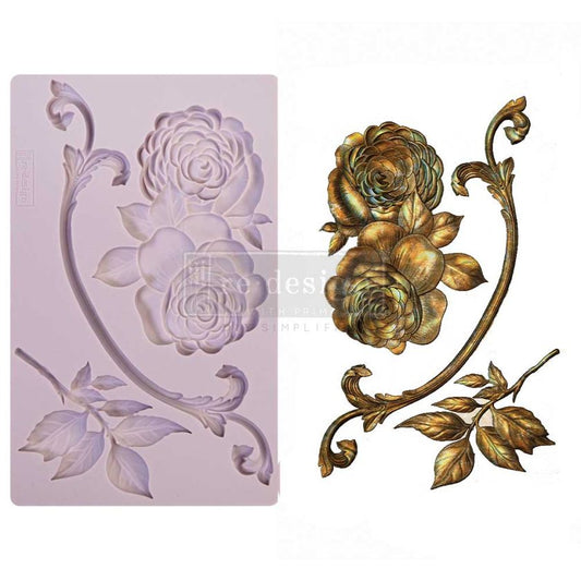 Re-Design With Prima® Decor Moulds - Victorian Rose - 5"x8", 8mm