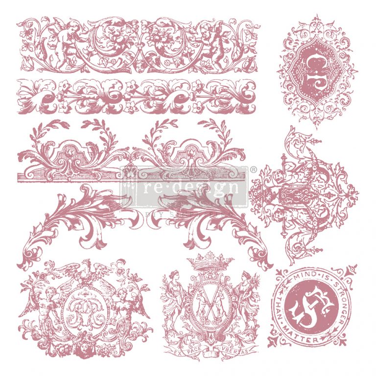 Re-Design With Prima® Clearly Aligned Decor Stamps - Chateau De Saverne 12x12" (10 pcs)