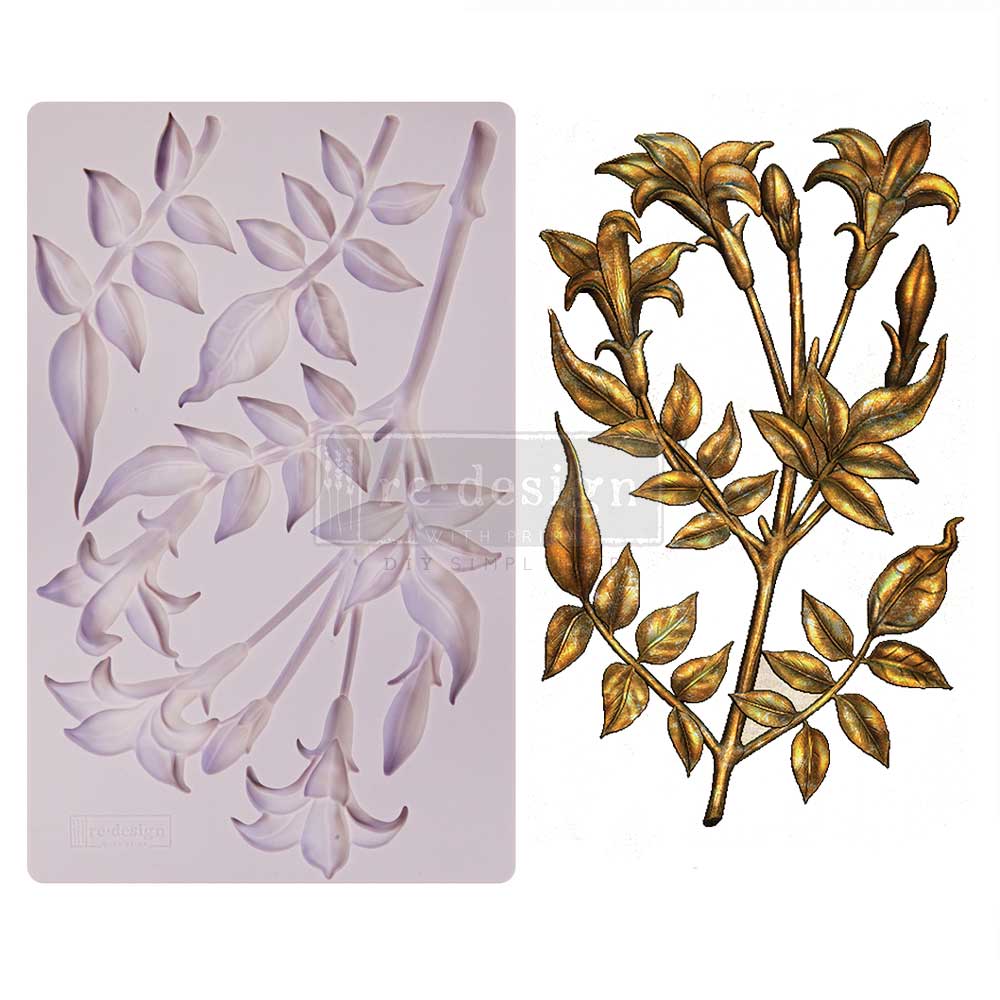 Re-Design With Prima® Decor Moulds  – Lilly Flower 5x8"