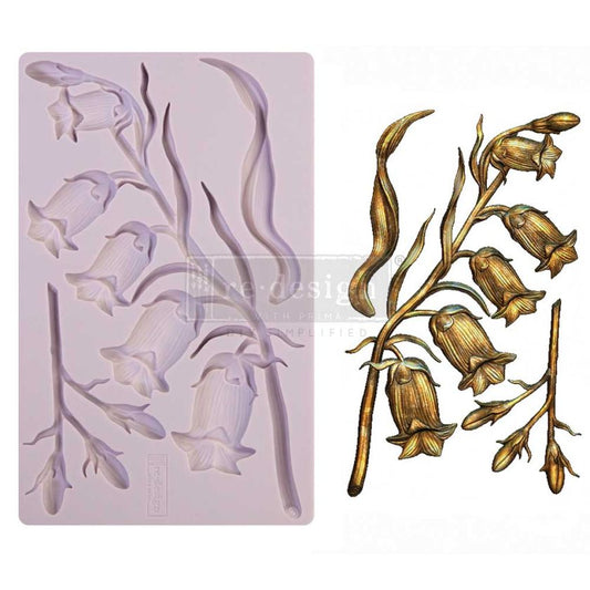 Re-Design With Prima® Decor Moulds - Sweet Bellflower - 5"x8", 8mm