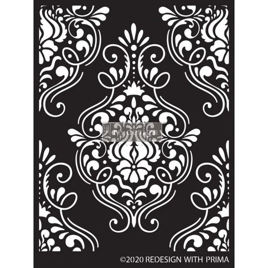 Re-Design With Prima® Decor Stencil - Flourish Emblem 9x13.5"