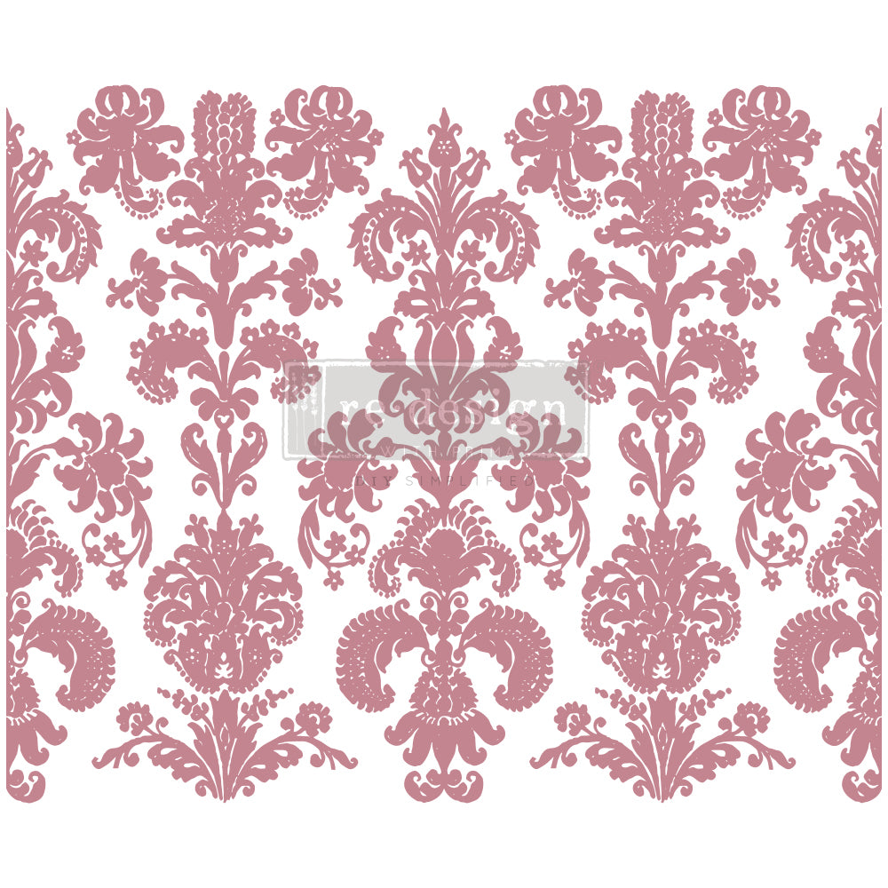 Clearly Aligned Decor Stamps - Stamped Damask - 12x12" (1 pcs)