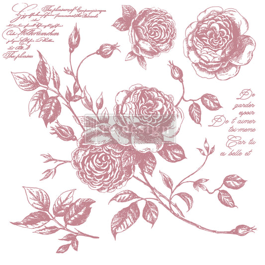 Clearly Aligned Decor Stamps - Romance Roses - 12x12" (6 pcs)