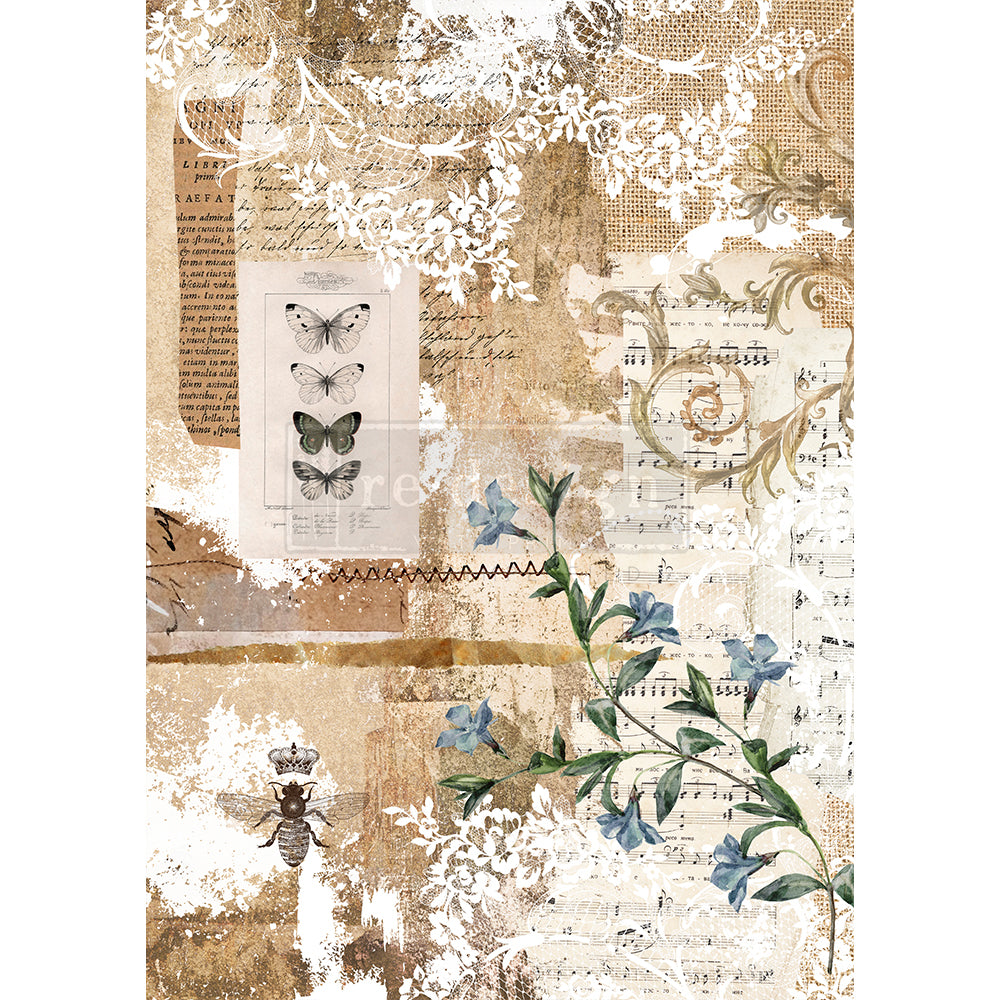 Re-Design With Prima® Rice Paper - Botanical Sonata - 11.5 x 16.25"