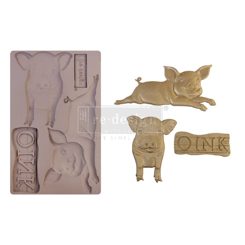 Re-Design With Prima® Decor Moulds - Farm Friends 5"x8", 8mm