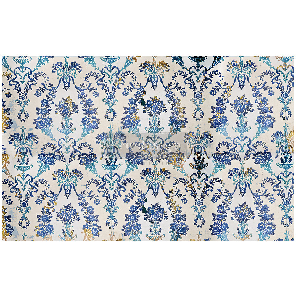 Redesign Decoupage Decor Tissue Paper Cobalt Flourish