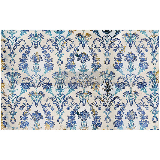Redesign Decoupage Decor Tissue Paper Cobalt Flourish