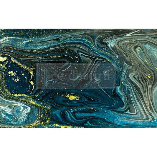 Re-Design With Prima® Decoupage Decor Tissue Paper - Nocturnal Marble - 19.5 x 30"