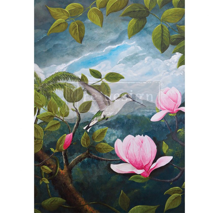 Re-Design With Prima® 1A Decoupage Rice Paper - Spring Magnolias -  23.4x33.1"