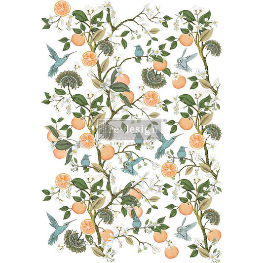 Re-Design With Prima®  Decor Transfer - Orange Grove 24x35"