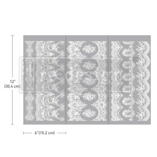 Re-Design With Prima® Mini Transfer - Vintage Wallpaper - 6x12", 3 sheets
