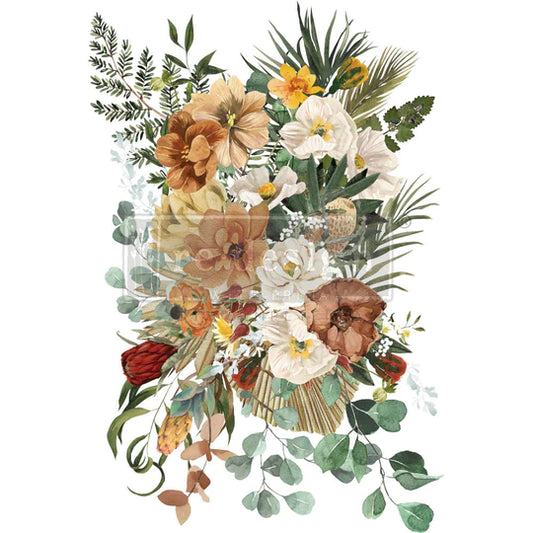 Re-Design With Prima® Decor Transfers Kacha - Woodland Floral 24x35"