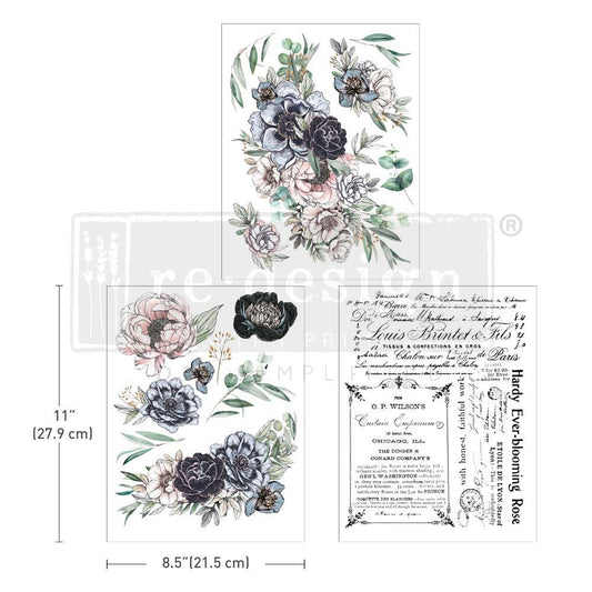 Re-Design With Prima® Middy Transfer - In The Meadows - 3 Sheets, 8.5x11"