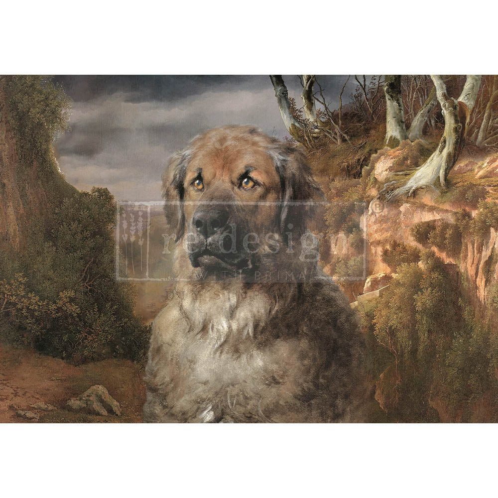 Re-Design With Prima® 1A Decoupage Rice Paper - Loyal Friend - 23.4 x 33.1"