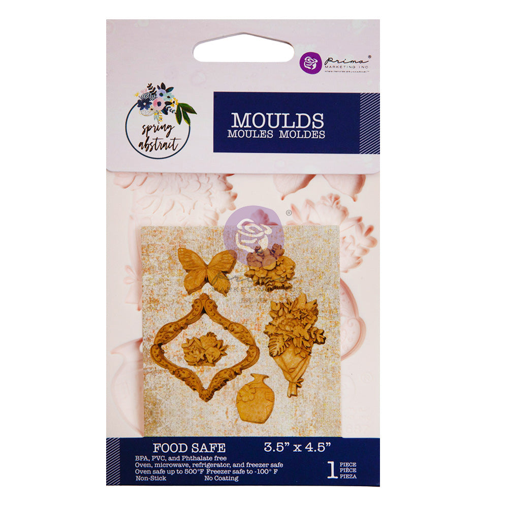 Re-Design With Prima® Decor Moulds - Spring Abstract - 3.5x4.5"