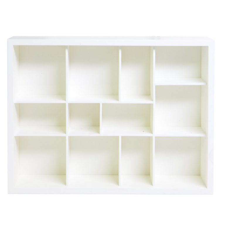 Limited Edition Home Decor White Shadow Box Shelf