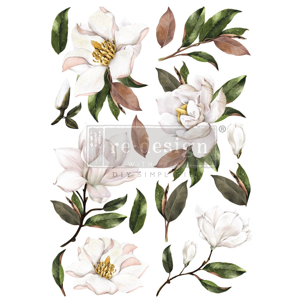 Re-Design With Prima® Decor Transfers - Magnolia Grandiflora - 24x35"