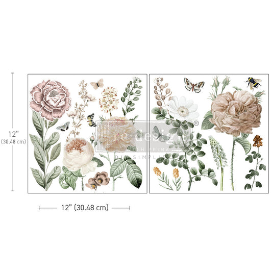 Re-Design With Prima® Maxi Transfers - An Afternoon in the Garden - 12x12"