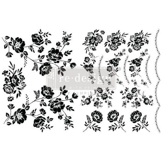 Re-Design With Prima® H20 Transfers - Blossomy - 8.5x11"